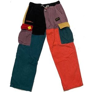 XL / Aelfric Eden women’s Cargo Pants Patchwork Multi-Pockets pants